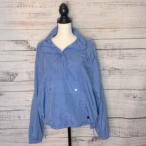 Ladies DANSKIN Now BLUE X-Large windbreaker jacket.